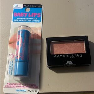 Maybelline Baby Lips Moisturizing Lip Balm - Quenched and eyeshadow NWT